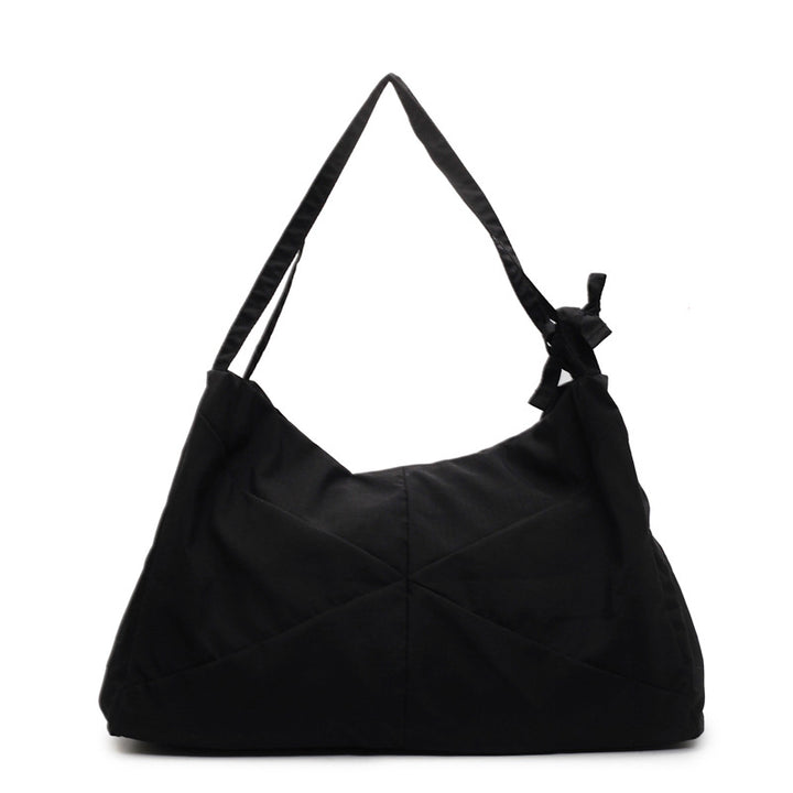 Textured Fabric Shoulder Hobo Bag Bowlift
