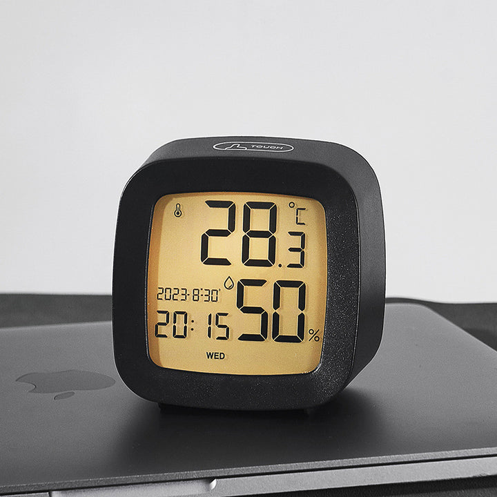 Digital Multifunction Alarm Clock with Hygrometer and Temperature Sensor Bowlift