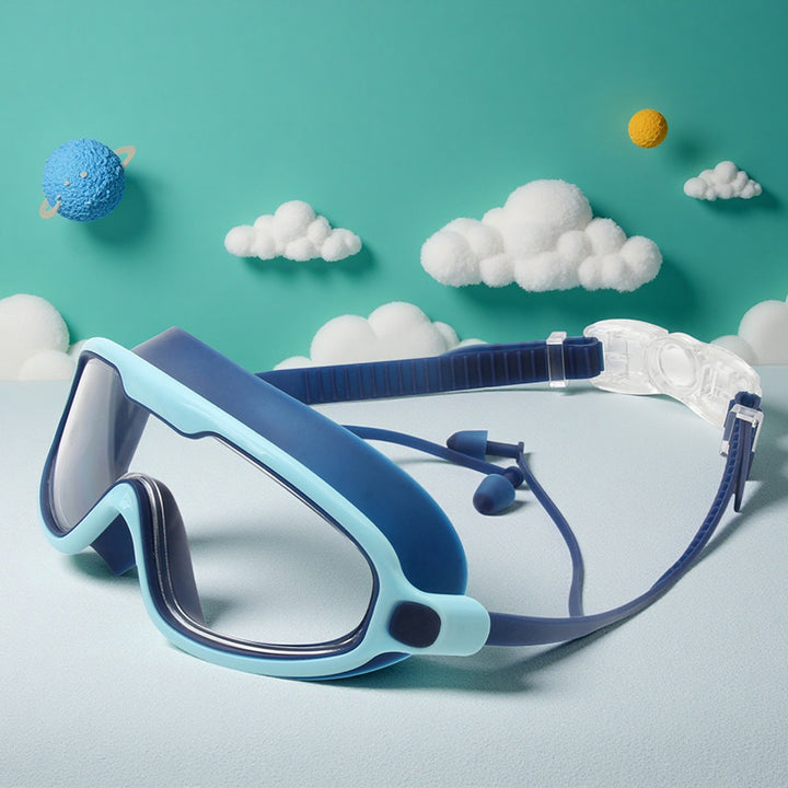 Waterproof swimming goggles with adjustable nose piece Bowlift