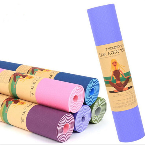 Non-slip fitness yoga mat with double cushioning Bowlift