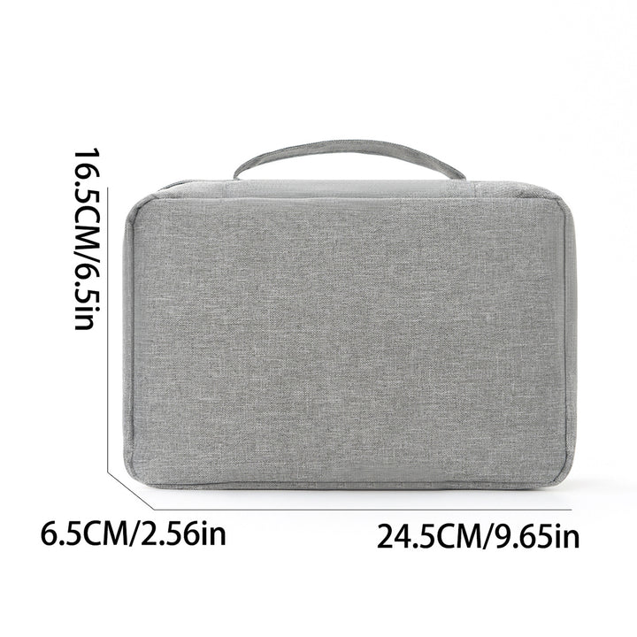 Travel toiletry bag with hooks and multiple compartments Bowlift