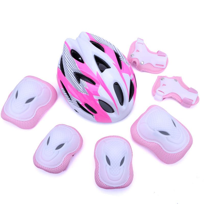 Children's Cycling Safety Helmet and Protective Gear Set Bowlift