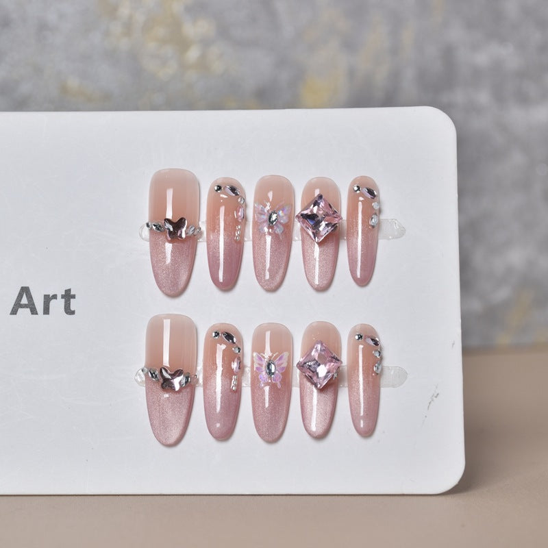 Decorative Animal Print Press-On Nail Set Bowlift