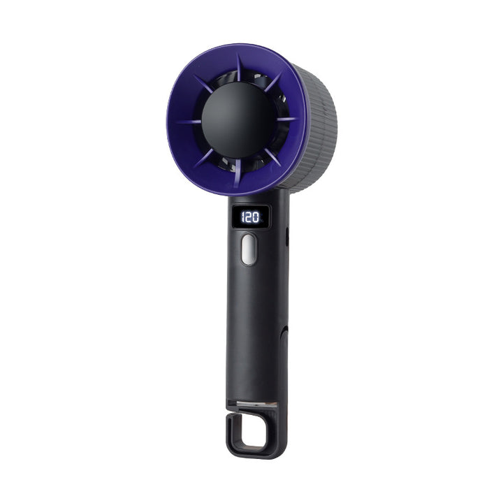 Unisex Portable Hand Fan with LCD Display and USB Charging Function Bowlift