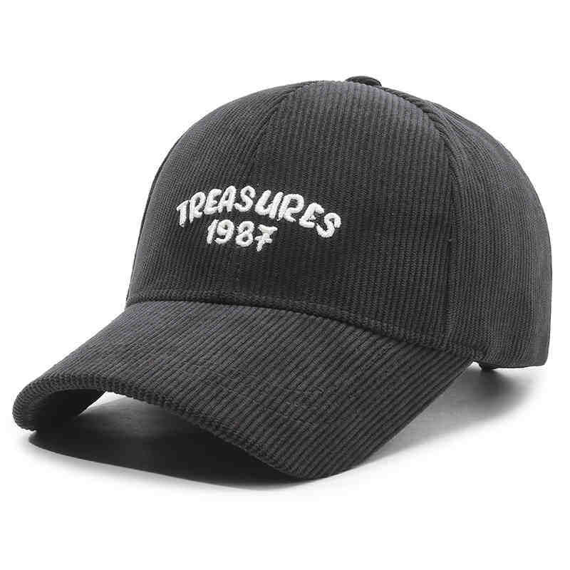 Women's Corduroy Embroidered Baseball Cap Bowlift