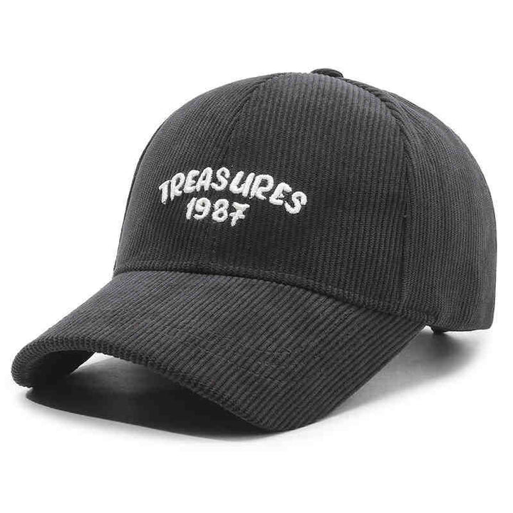 Women's Corduroy Embroidered Baseball Cap Bowlift