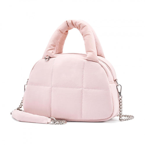 Fashionable Quilted Handbag with Removable Shoulder Strap Bowlift
