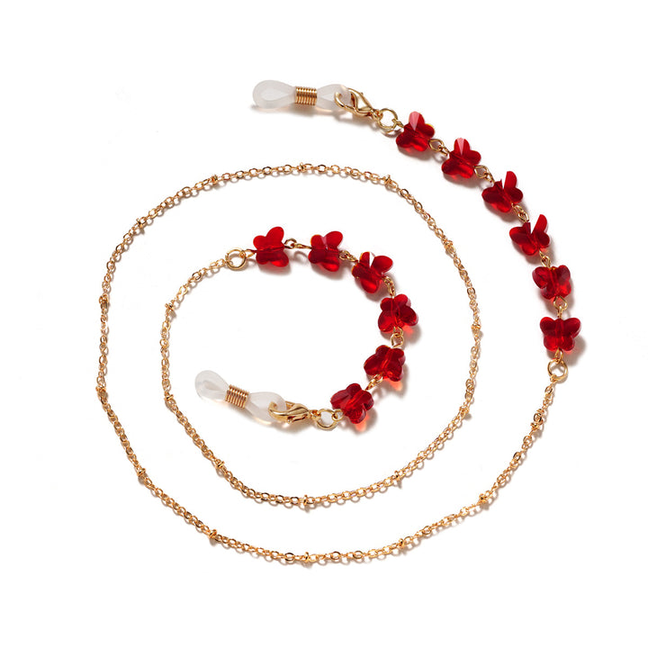 Floral Embellished Eyewear Chain Bowlift