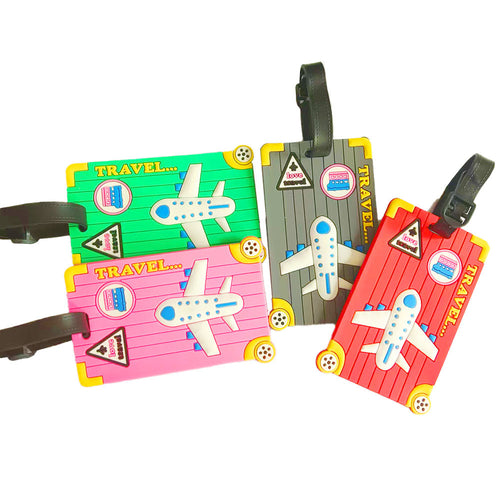 Unisex luggage tag in creative airplane design Bowlift