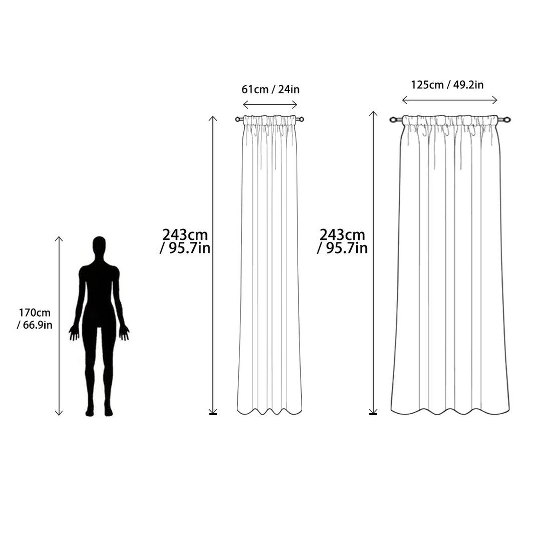 Luxurious Shimmering Window Drapes