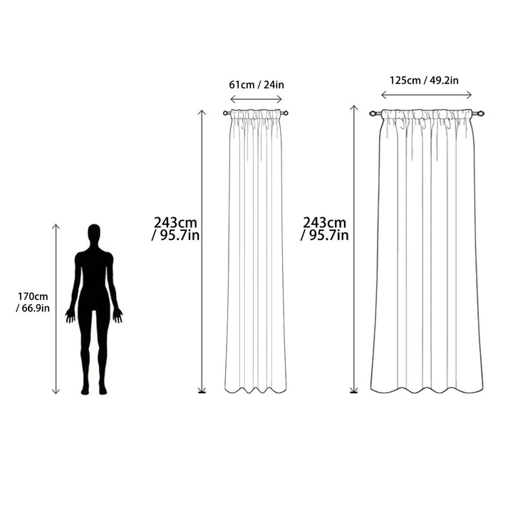 Luxurious Shimmering Window Drapes