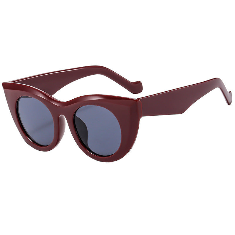 Women's Cat-Eye Sunglasses with Transparent Frame and Polarized Lenses Bowlift