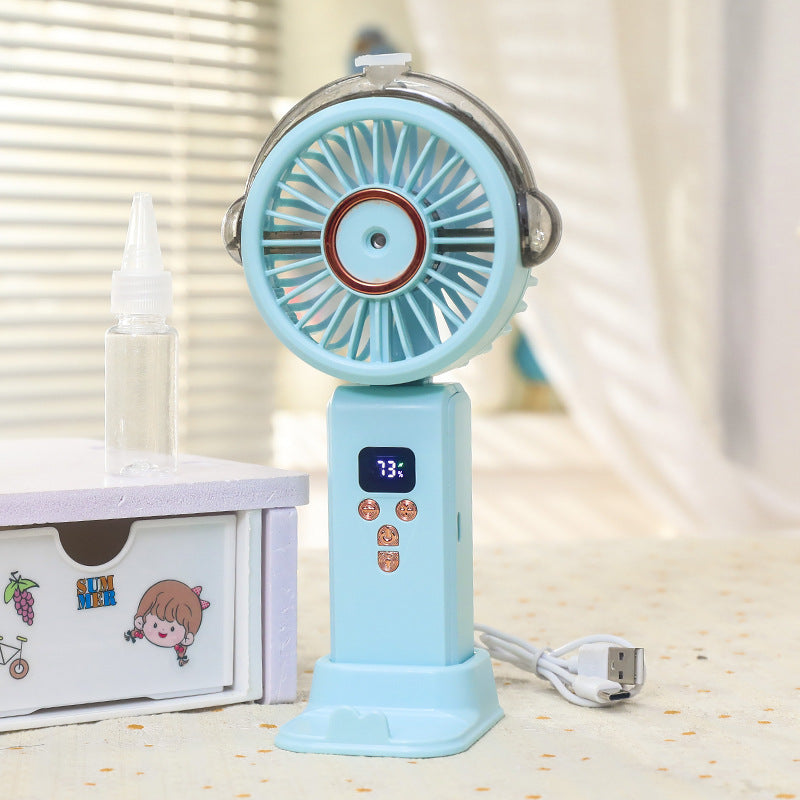 Women Portable Water Sprayer Fan with Digital Control Bowlift