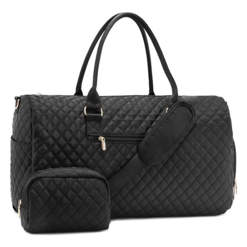 Fashionable and Luxurious Travel Bag with Removable Cosmetic Bag Bowlift