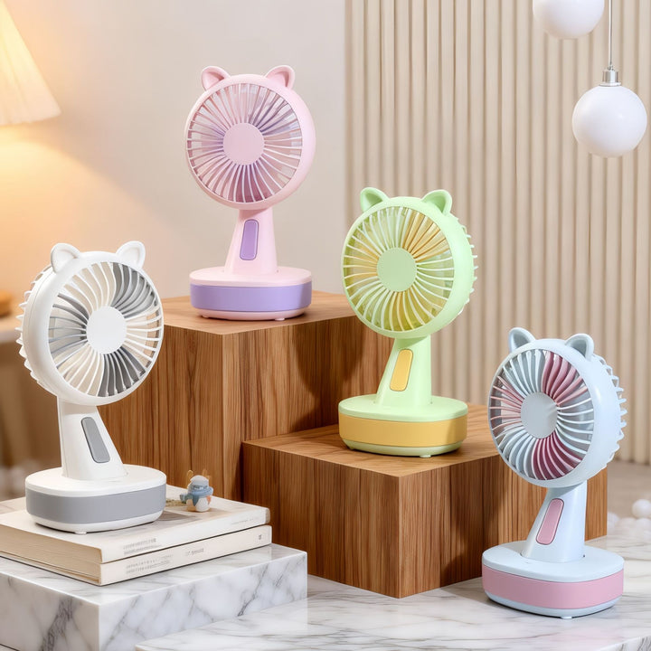 Ladies Portable Table Fan in playful skull design Bowlift