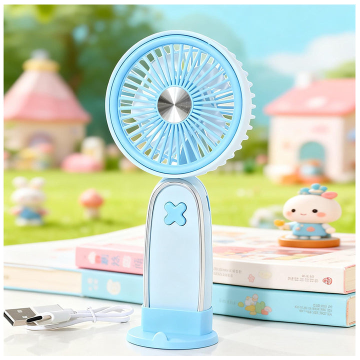 Women Portable USB Mini Fan with Ergonomic Shape Bowlift