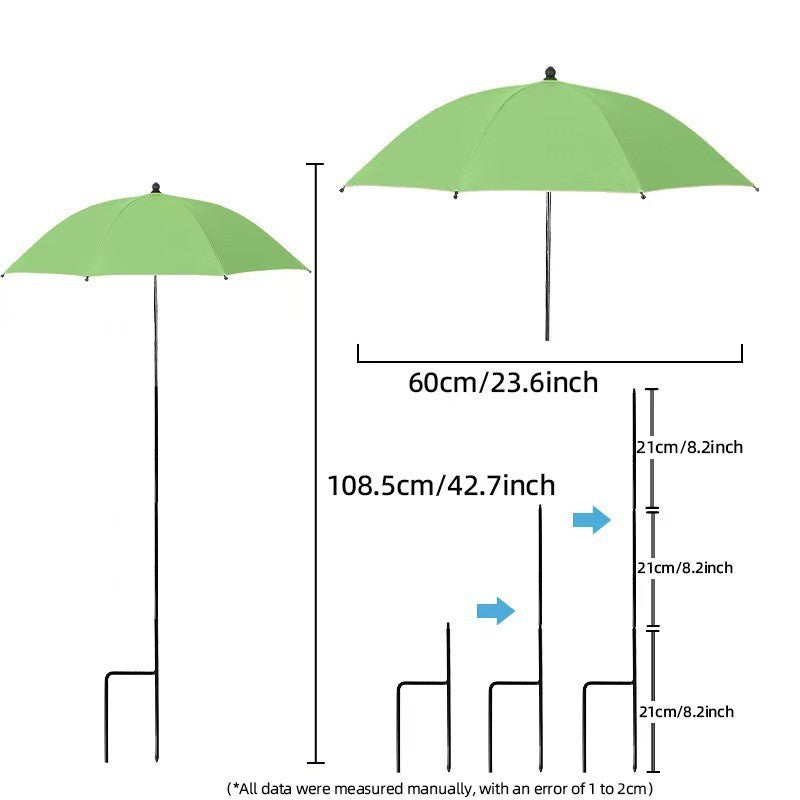Women's sun protection umbrella with flexible tripod Bowlift