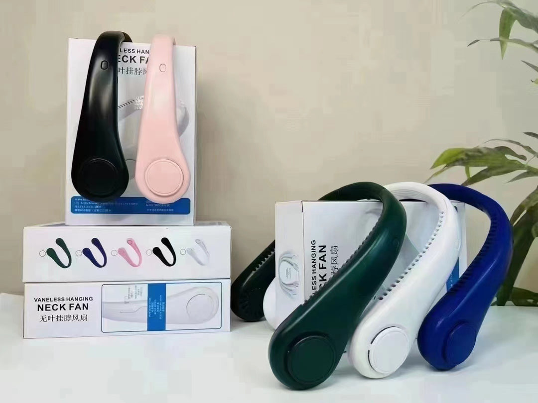 Unisex Portable Neck Fan with Flexible Mount Bowlift