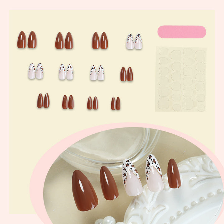 Decorative Press-On Nail Set with Unique Patterns Bowlift