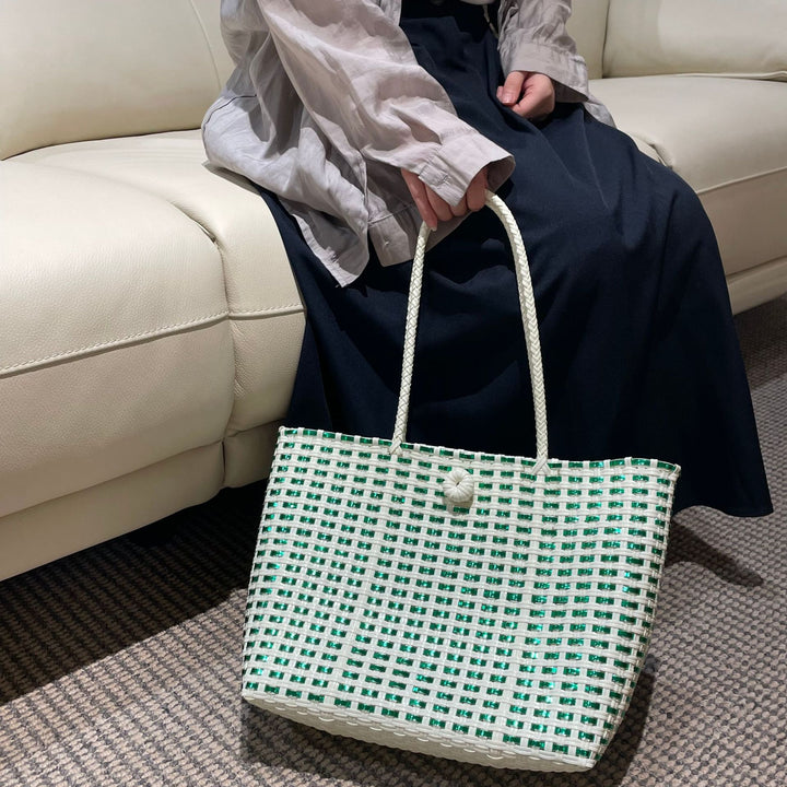 Handwoven shopping and beach bag Bowlift