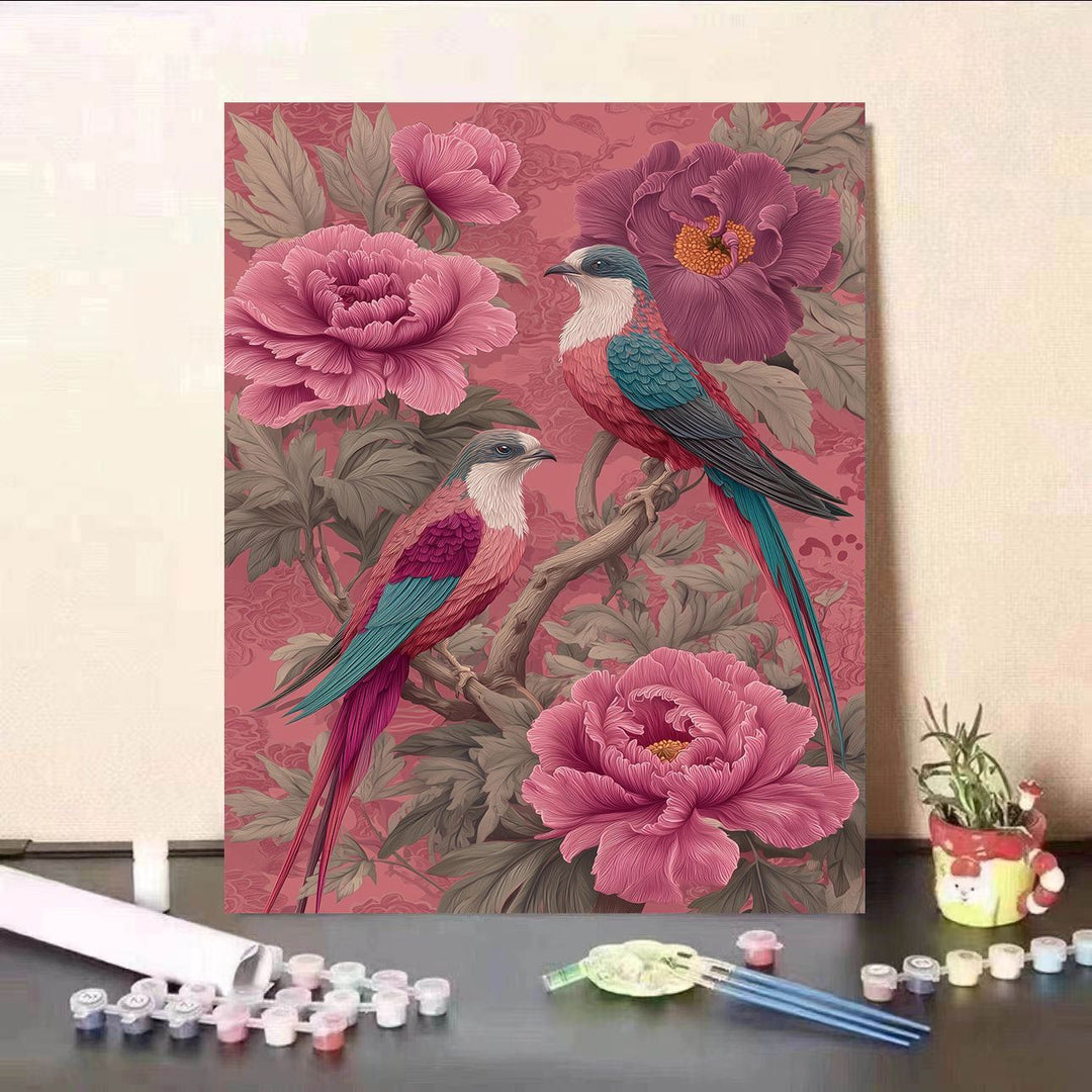 Floral-Themed DIY Paint by Numbers Kit Bowlift
