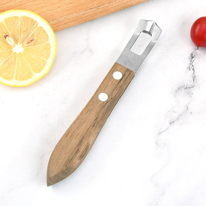 Stainless Steel Citrus Zester and Microplane Grater with Hanging Loop Bowlift