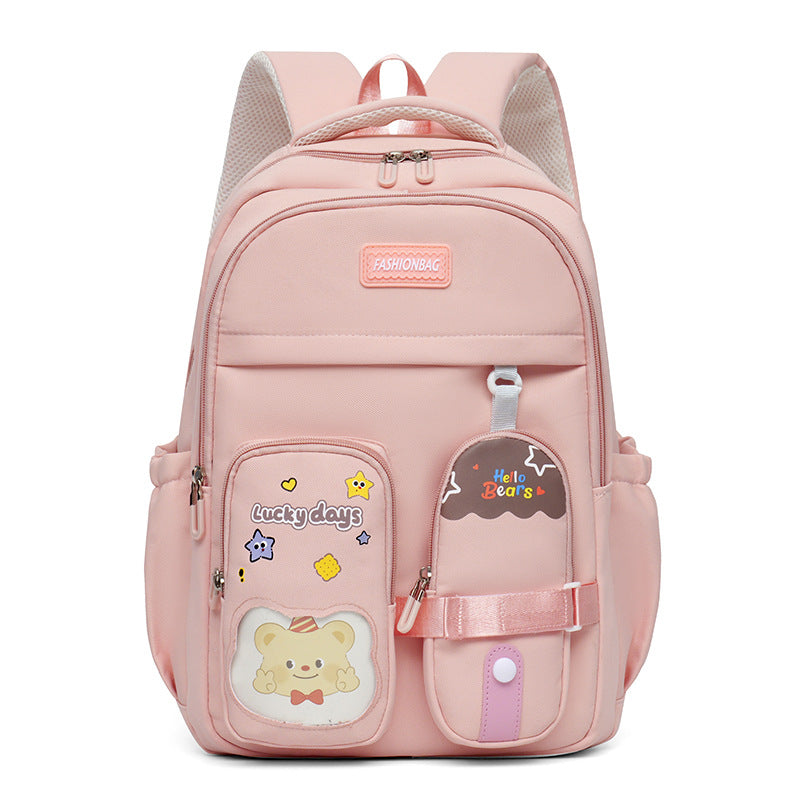Cute Illustrated Student Backpack