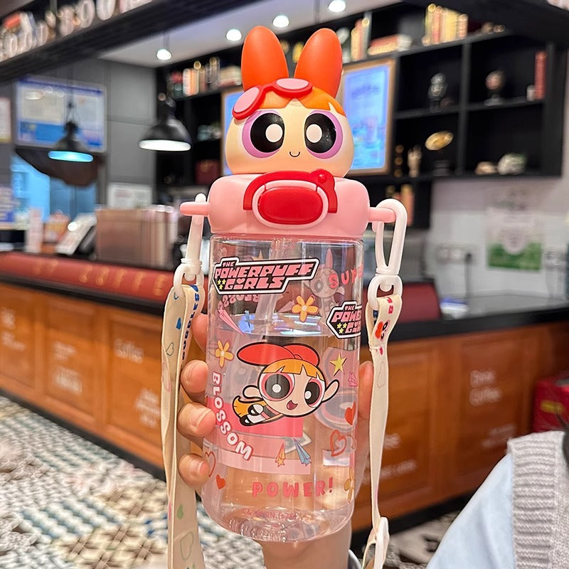 Ladies interactive drinking bottle with character design Bowlift