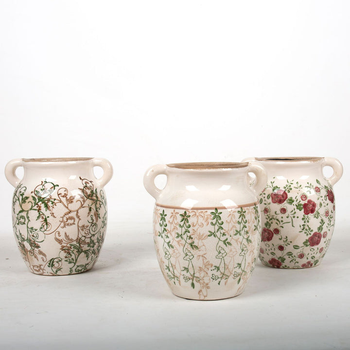 Flower decoration vessel with playful pattern Bowlift