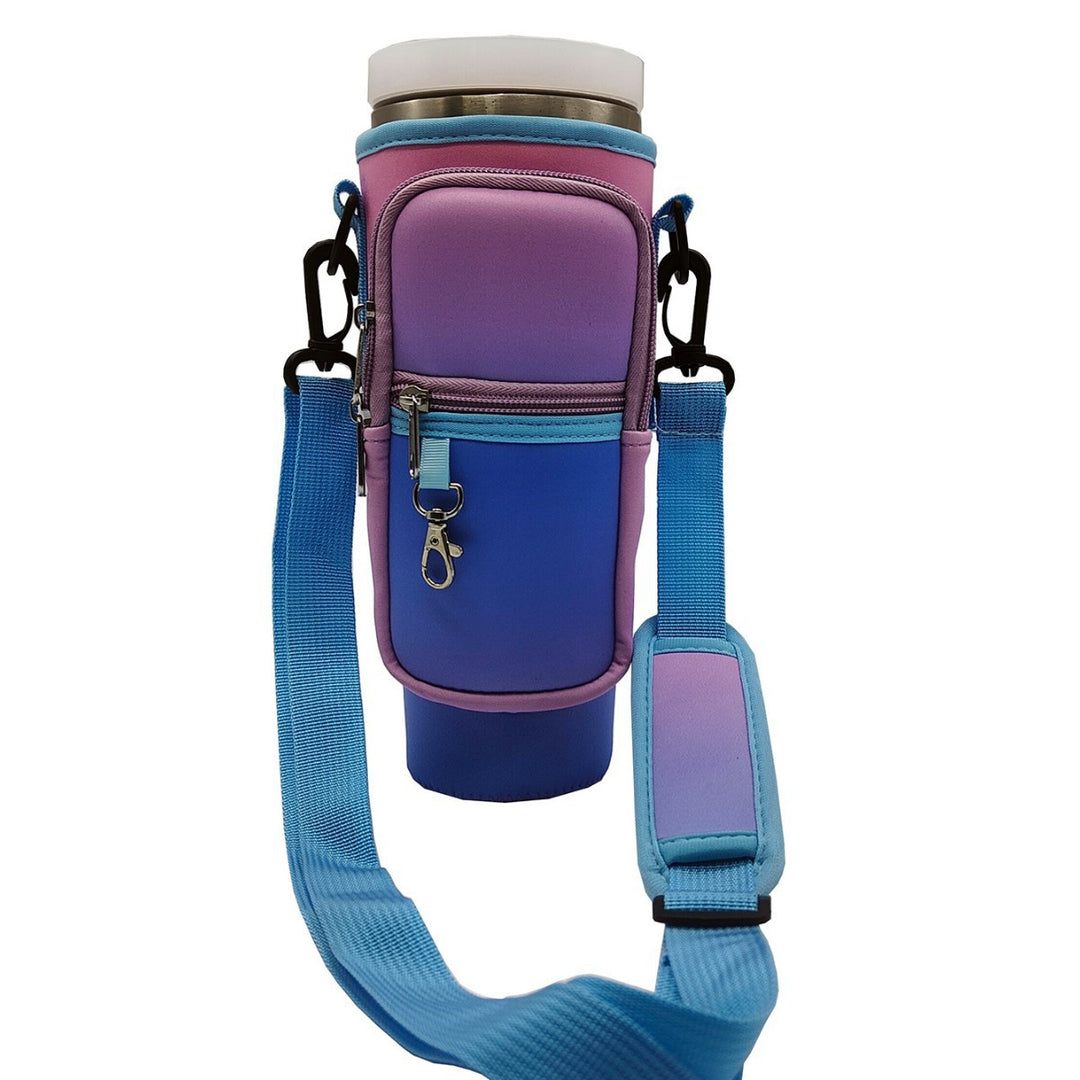 Ladies trendy and sparkling drinking bottle with shoulder bag Bowlift