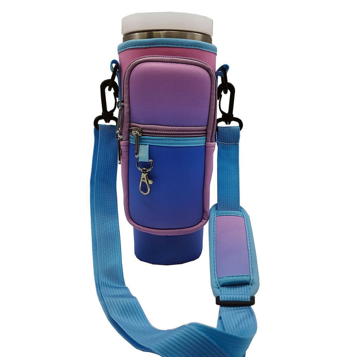 Ladies trendy and sparkling drinking bottle with shoulder bag Bowlift