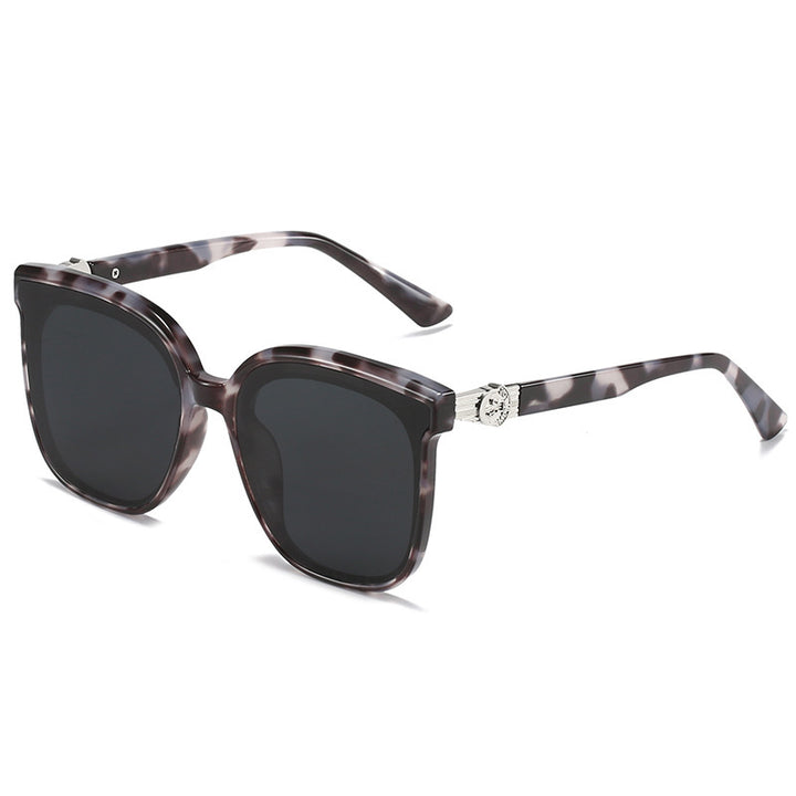 Oversized Square Frame Sunglasses with UV Protection Bowlift
