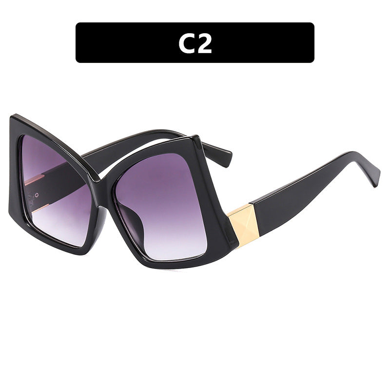 Women's oversized sunglasses with elegant square frame and protective UV protection Bowlift