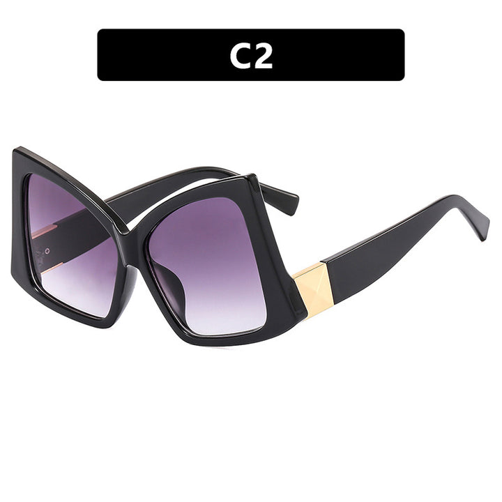 Women's oversized sunglasses with elegant square frame and protective UV protection Bowlift