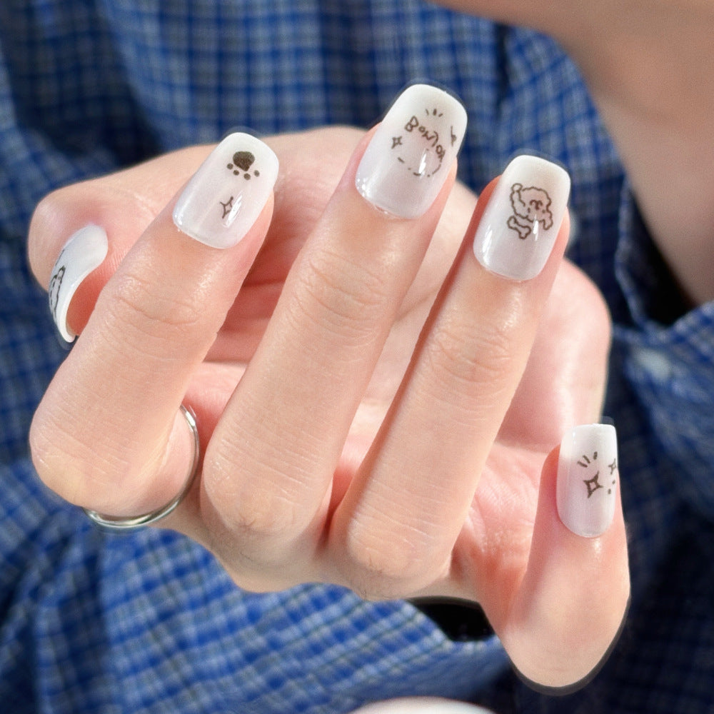 Whimsical Press-On Nail Art Bowlift