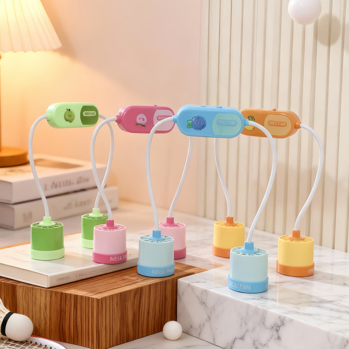 Women Portable Neck Fan with Flexible Design and Powerful Air Circulation Bowlift