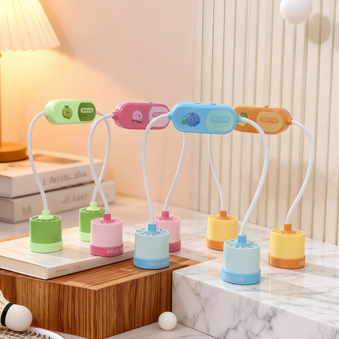Women Portable Neck Fan with Flexible Design Bowlift