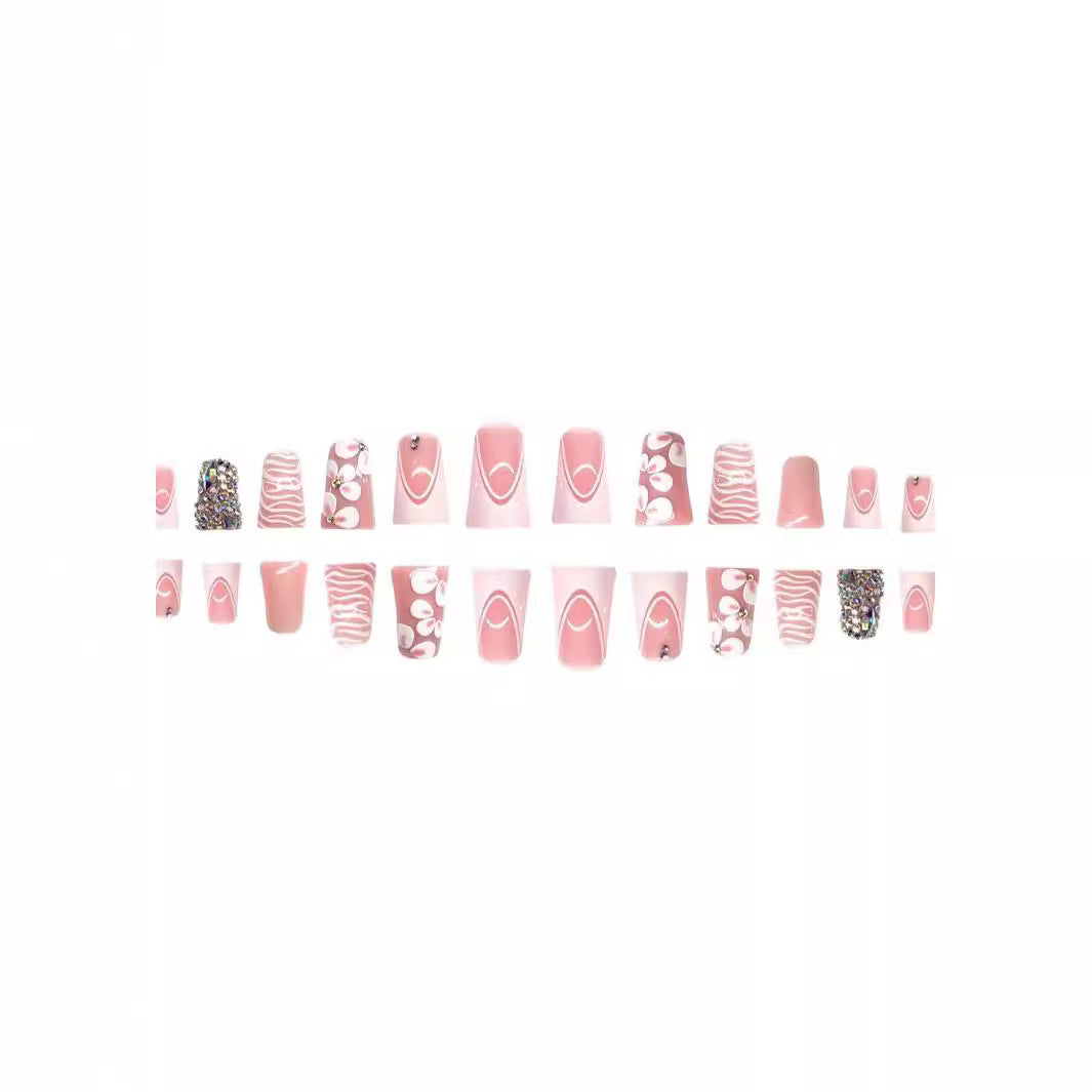 Elegant Decorative Acrylic Toe Nail Art Bowlift