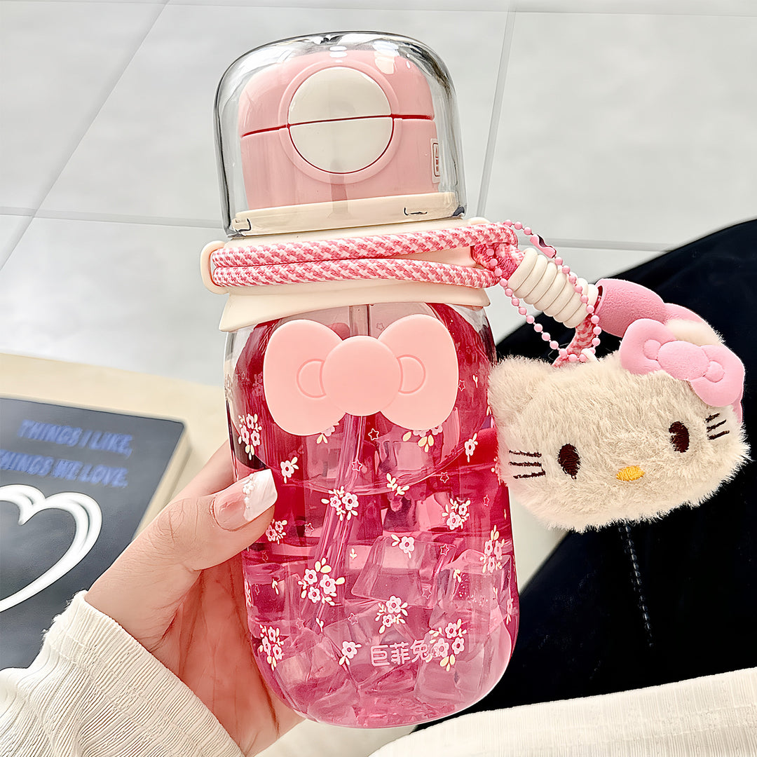 Ladies Leakproof Drinking Bottle with Animal Motifs Bowlift