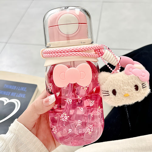 Ladies Leakproof Drinking Bottle with Animal Motifs Bowlift