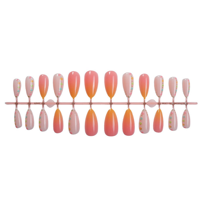 Premium Gradient Press-On Nail Set Bowlift