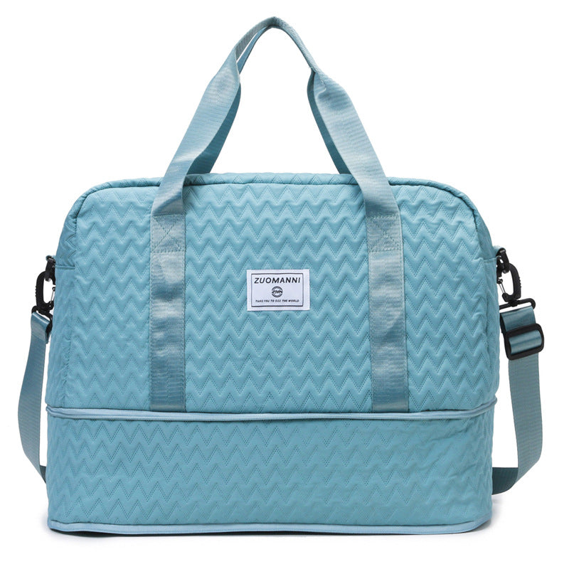 Sporty Tote Bag with Structured Outer Material Bowlift