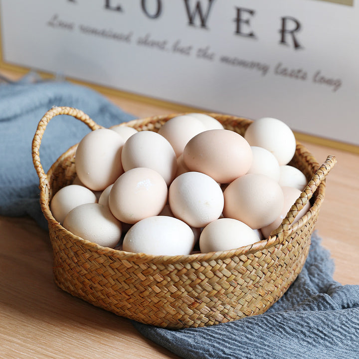 Spacious Woven Storage Basket with Ergonomic Handles Bowlift