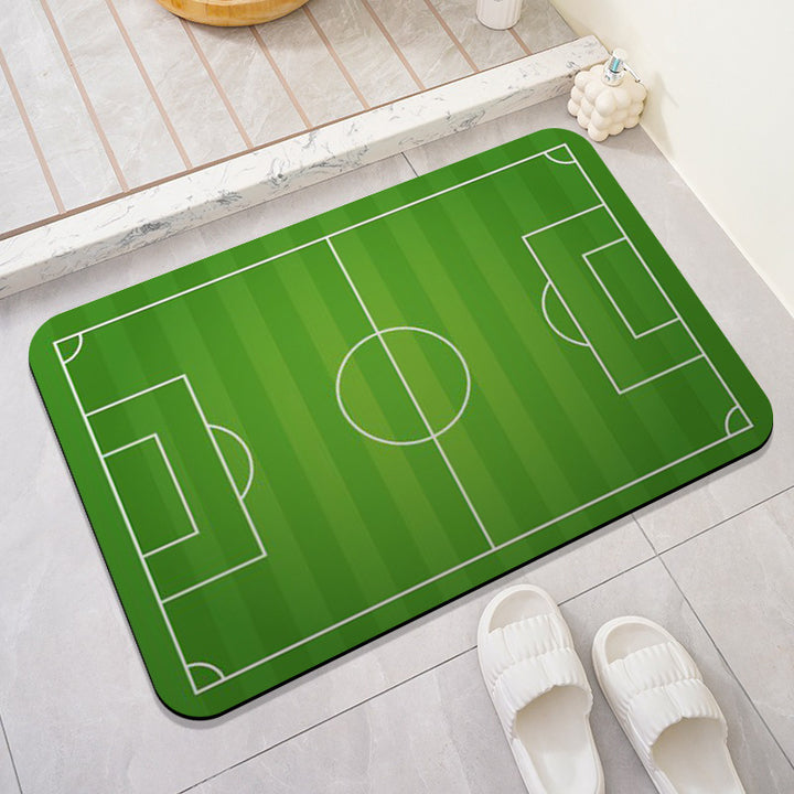 Baseball Theme Bath Mat
