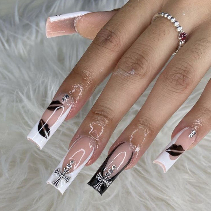 Illustrated Stiletto Press-On Nails Bowlift