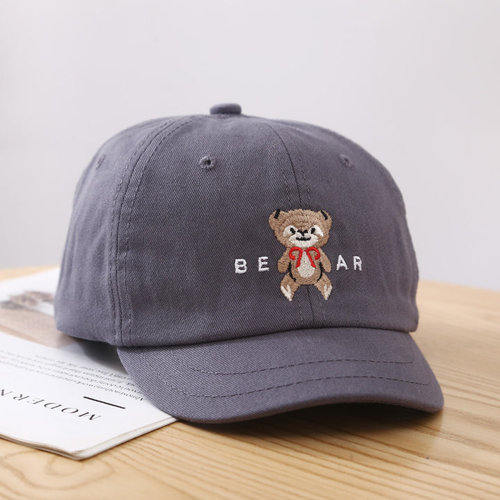 Women's Cute Bear-Embroidered Baseball Cap Bowlift
