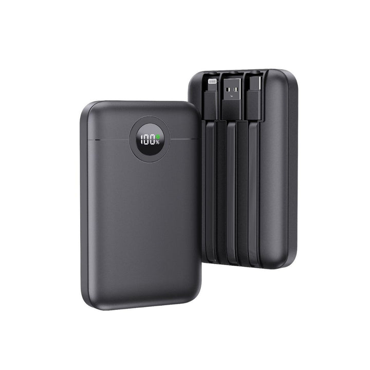 Portable power bank with intelligent cable management and LED charging status display Bowlift