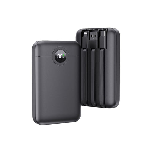 Portable power bank with intelligent cable management and LED charging status display Bowlift