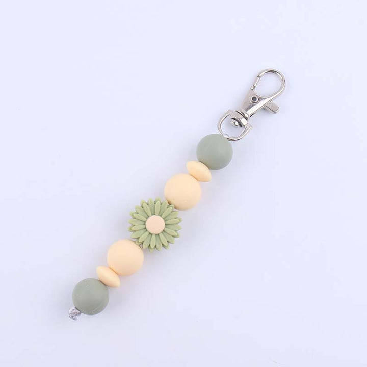 Decorative Silicone Beaded Keychain Holder Bowlift
