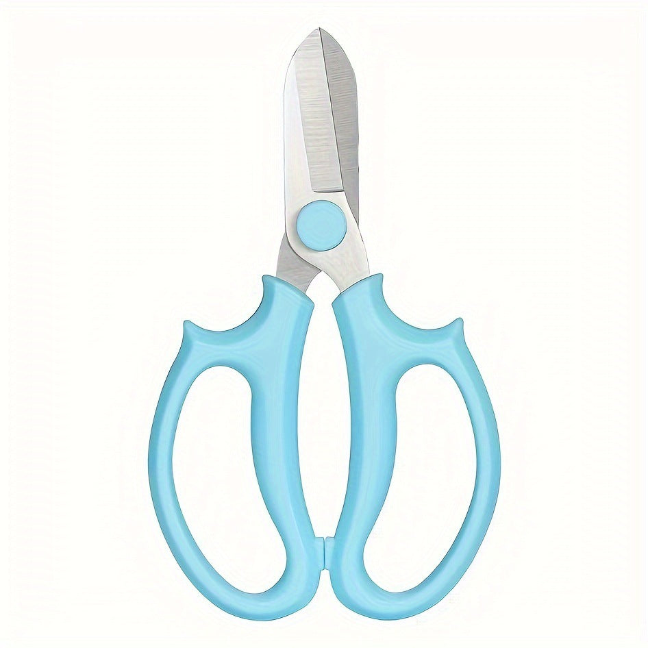 Compact stainless steel multi-purpose kitchen and craft scissors with Ergonomic non-slip handles Bowlift
